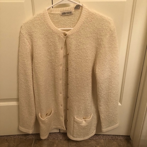 Cream Button-Up Cardigan - Picture 1 of 6